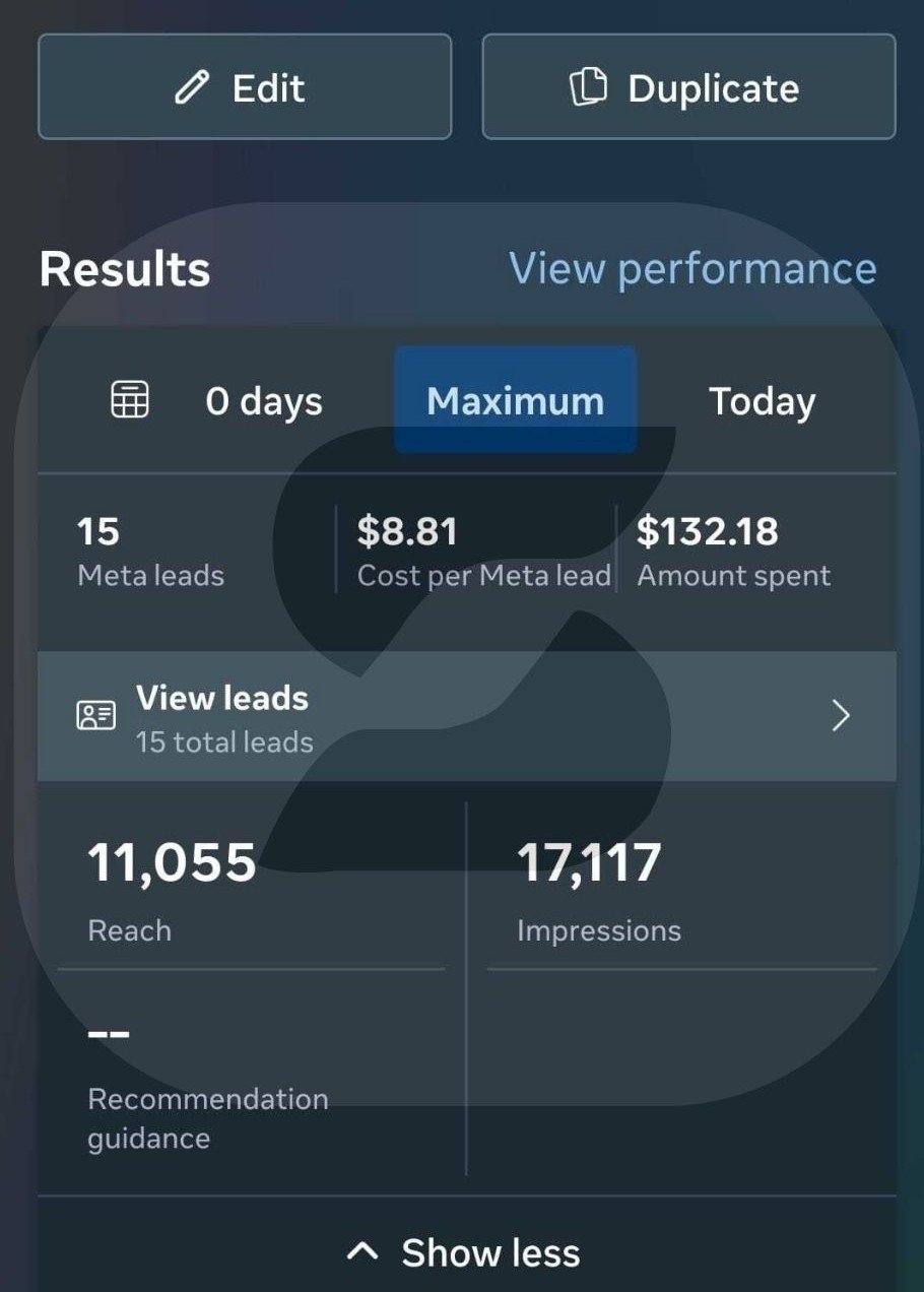 Lead Generation Results — 1