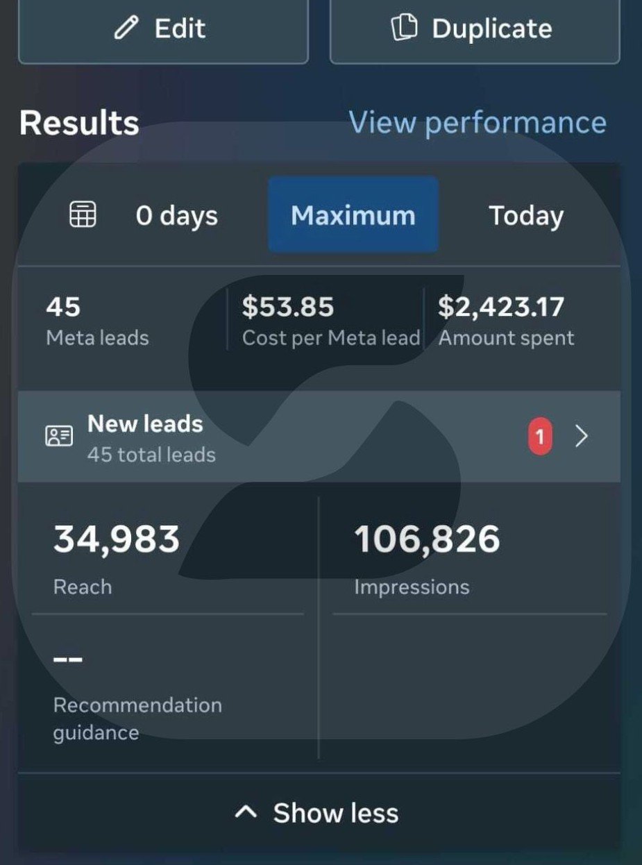 Lead Generation Results — 7