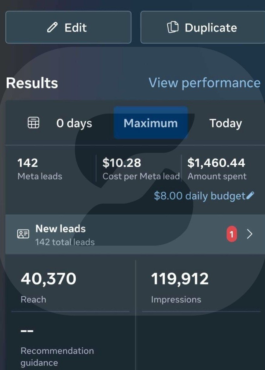 Lead Generation Results — 8